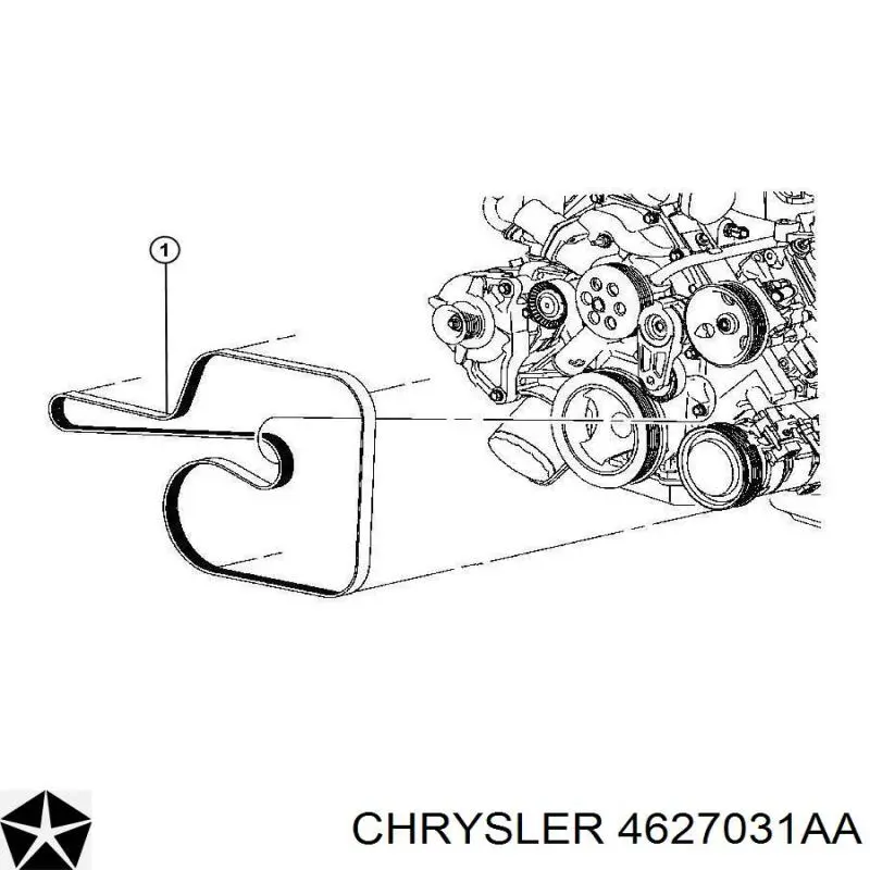 4627031AA Chrysler Поліклиновий ремінь