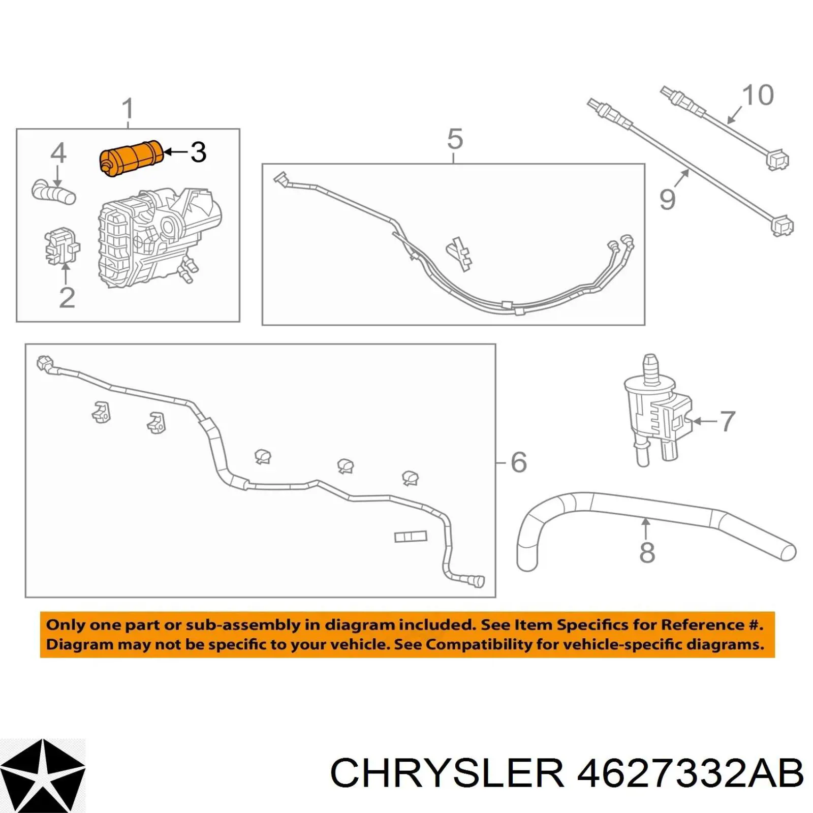  Chrysler 4627332AB ціна, від 2.53 USD