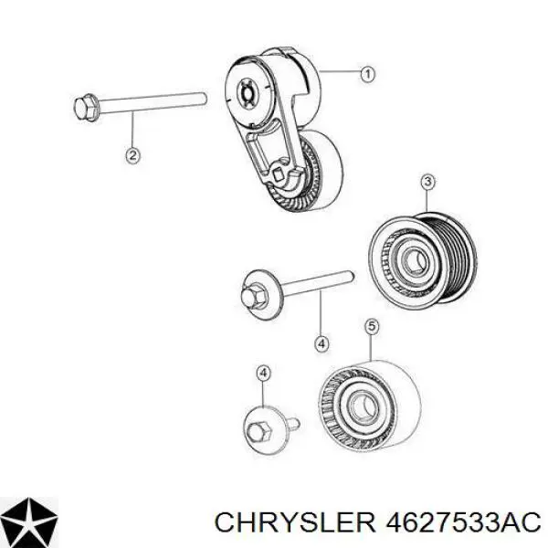 Натягувач приводного ременя 4627533AC Chrysler