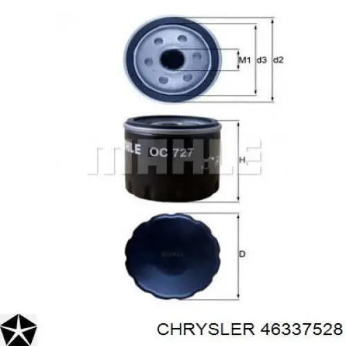 Масляний фільтр 46337528 Chrysler
