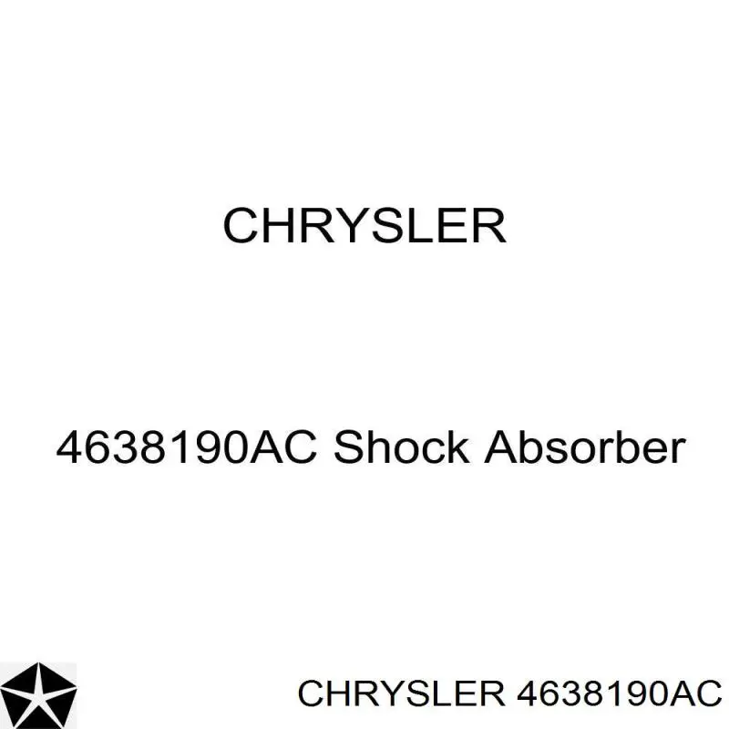 Амортизатор передній 4638190AC Chrysler