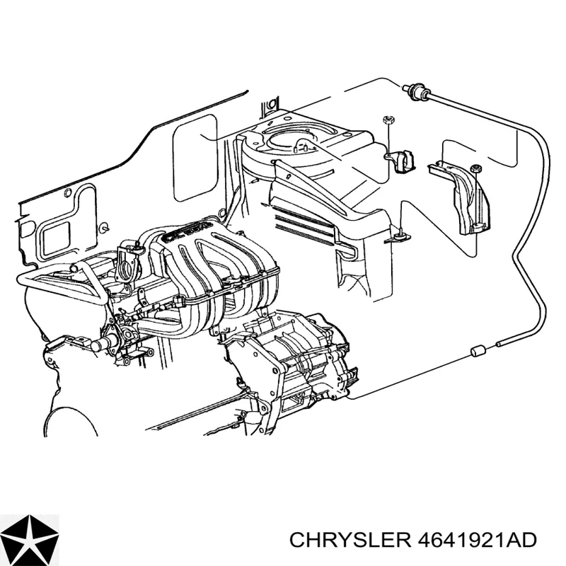 4641921AD Chrysler трос зчеплення