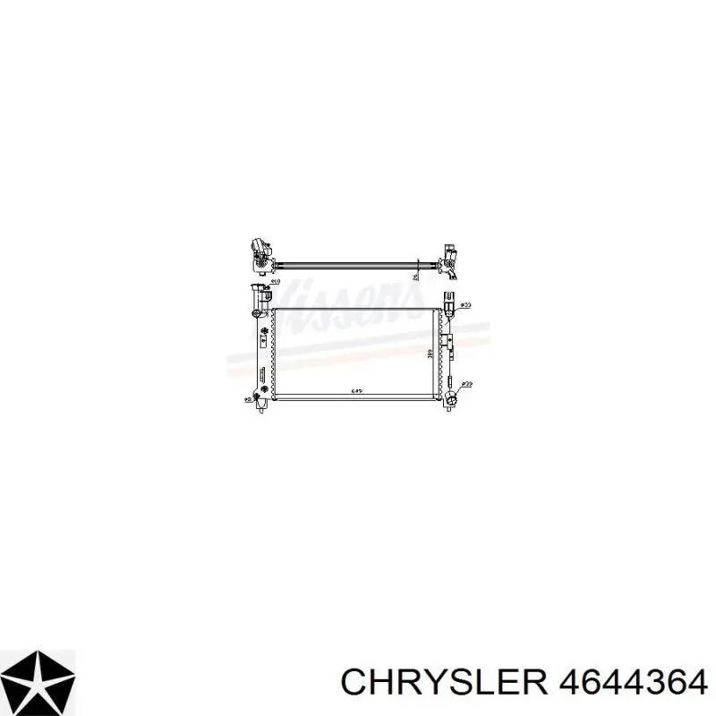 Радіатор основний Chrysler 4644364 ціна, від 44.61 USD