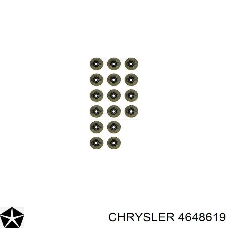 4648619 China сальник клапана (маслознімний, впуск/випуск, комплект на мотор)