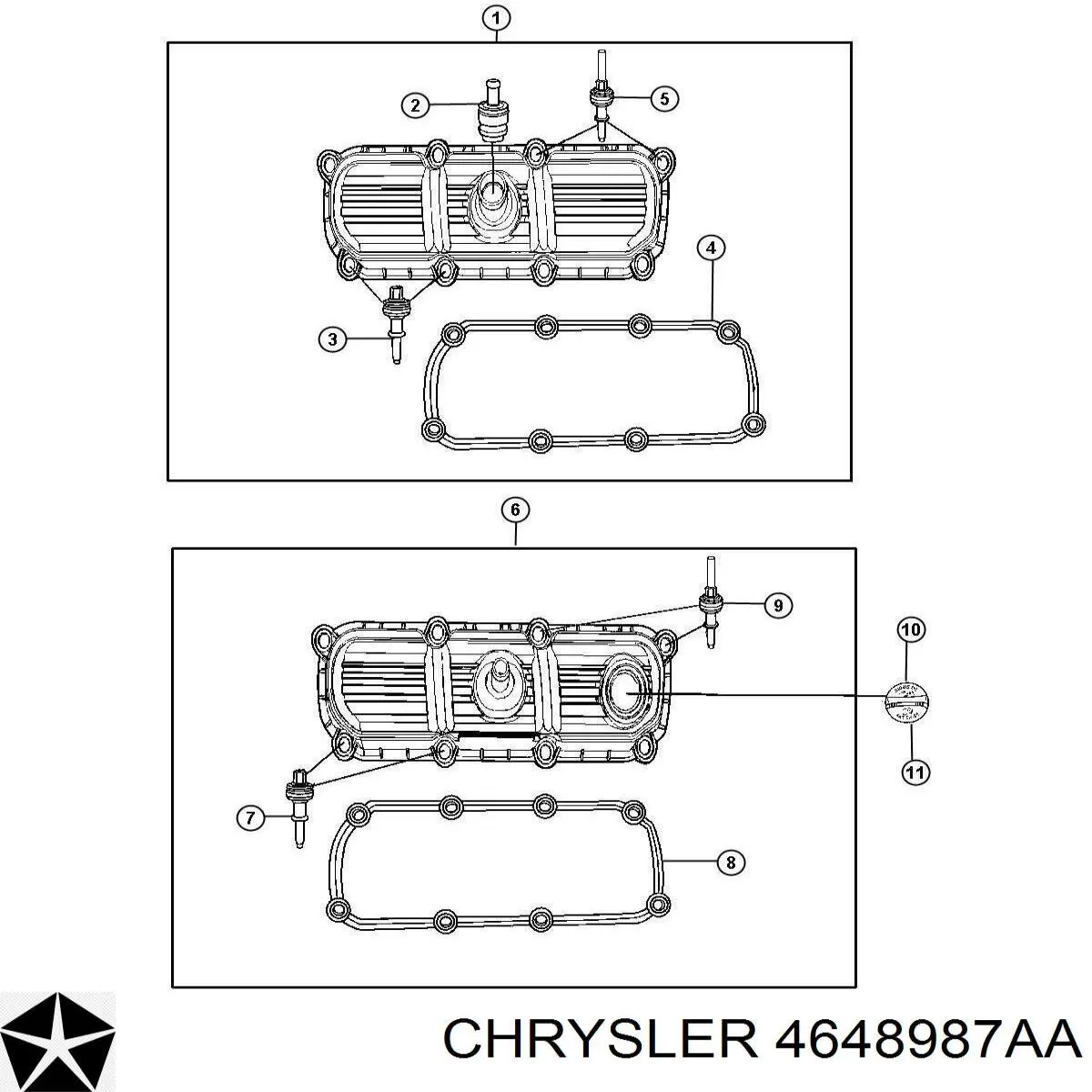 Прокладка клапанної кришки двигуна Mahle Original VS50346 ціна, від 22.71 USD