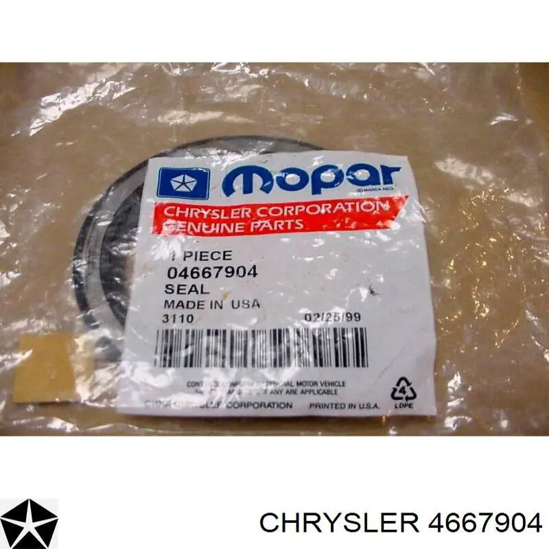 Сальник колінвала двигуна, задній Chrysler 4667904 ціна, від 13.80 USD