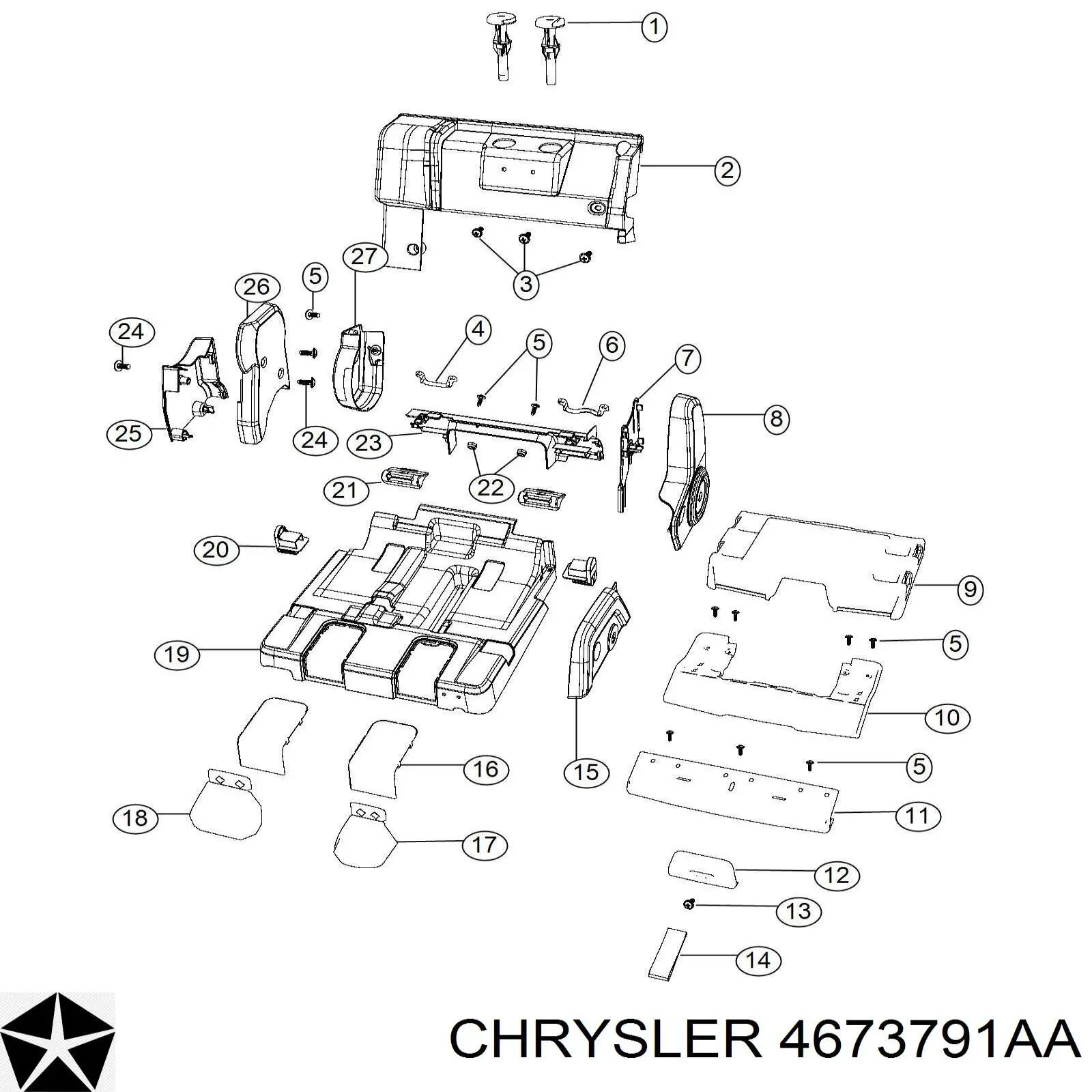 Chrysler 4673791AA ціна, від 2.41 USD