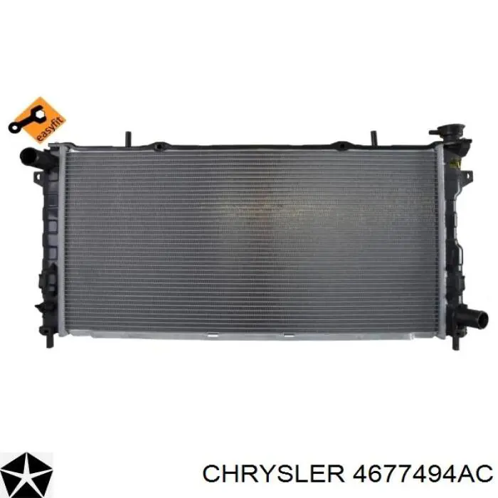 Купити 4677494AC Chrysler Радіатор двигуна