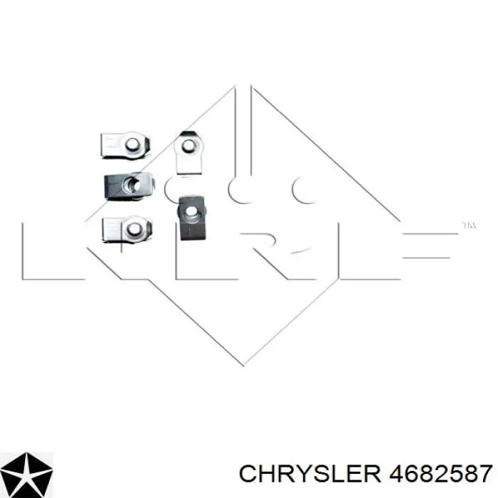 Купити 4682587 Chrysler Радіатор двигуна