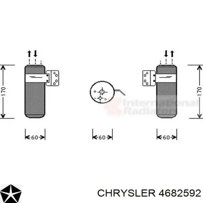 Ресивер-осушувач кондиціонера Chrysler Voyager 2 GS (Крайслер Вояжер)