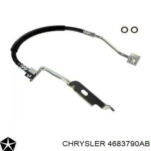 Шланг гальмівний передній, правий Chrysler 4683790AB ціна, від 16.90 USD