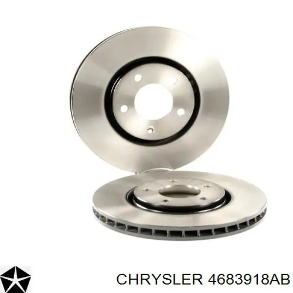 Диск переднього гальма Chrysler 4683918AB ціна, від 47.78 USD