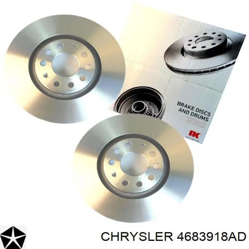 Гальмівні диски передні 4683918AD Chrysler
