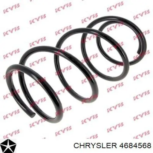 4684568 Chrysler Пружина передня, ліва