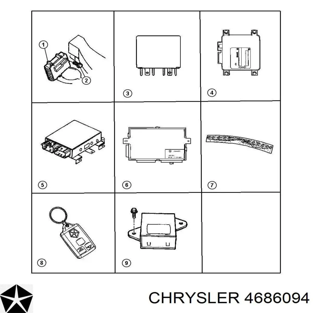  Chrysler 4686094 ціна, від 50.67 USD