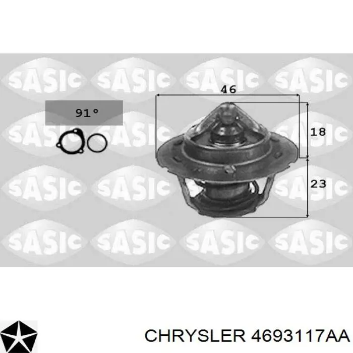 Автомобільний термостат Chrysler 4693117AA ціна, від 10.11 USD