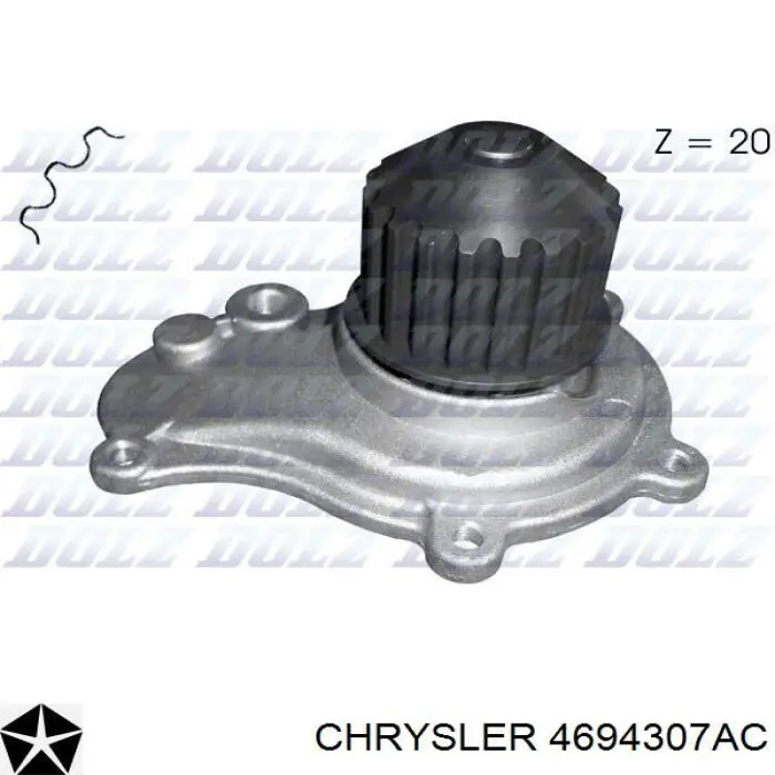 Купити 4694307AC Chrysler Насос охолоджуючої рідини
