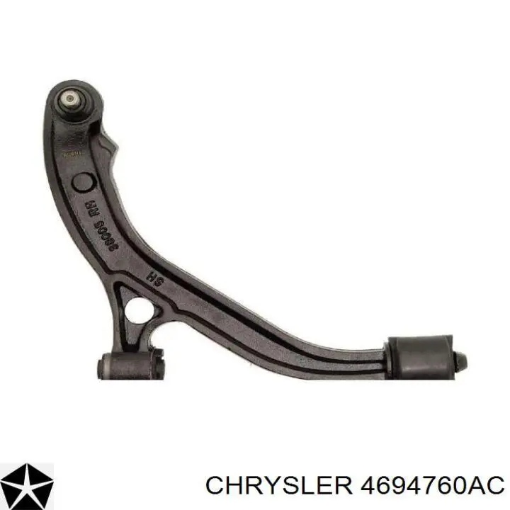 Купити 4694760AC Chrysler Важіль передньої підвіски нижній, правий