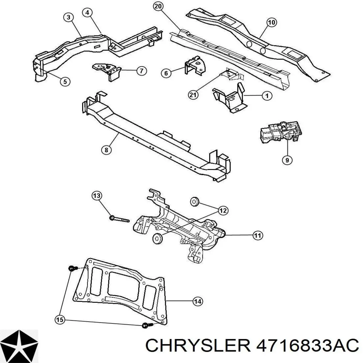 Купити 4716833AC Chrysler 