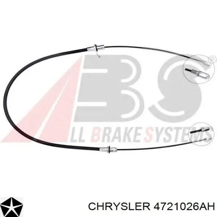 Трос стоянкового гальма задній правий Chrysler 4721026AH ціна, від 16.74 USD