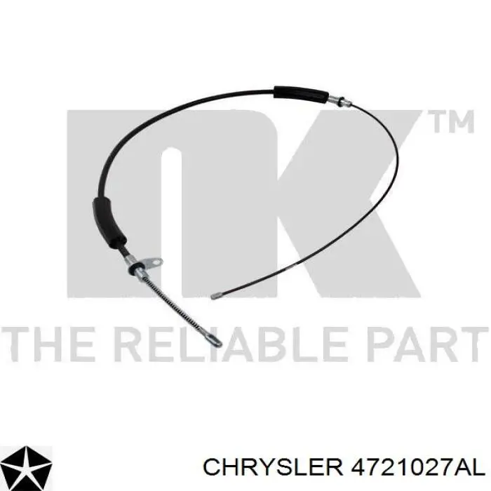 Трос стоянкового гальма задній лівий Chrysler 4721027AL ціна, від 18.44 USD