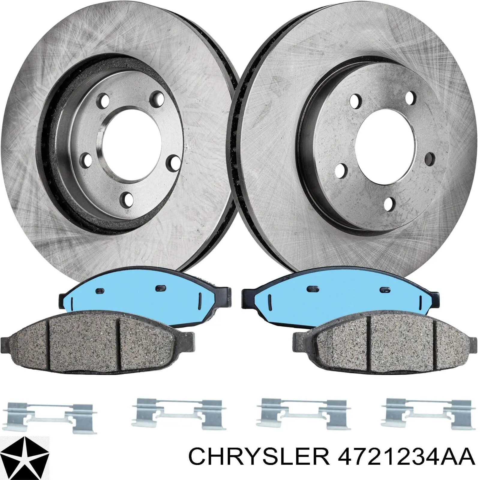 Диск переднього гальма Chrysler 4721234AA ціна, від 56.09 USD