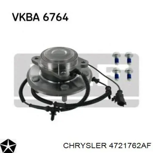 Маточини задніх коліс Chrysler 4721762AF ціна, від 76.51 USD