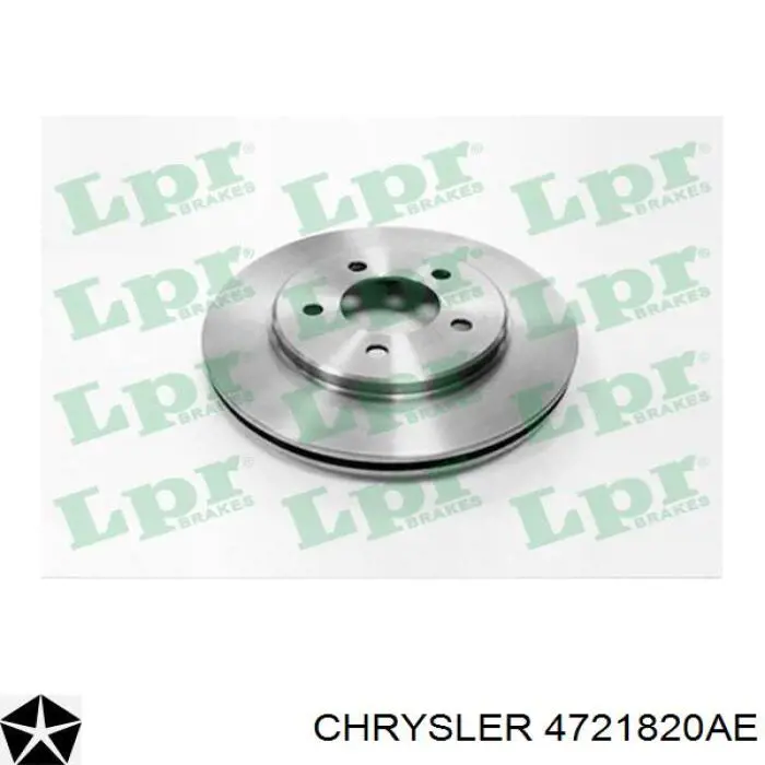 Диск переднього гальма Chrysler 4721820AE ціна, від 38.25 USD