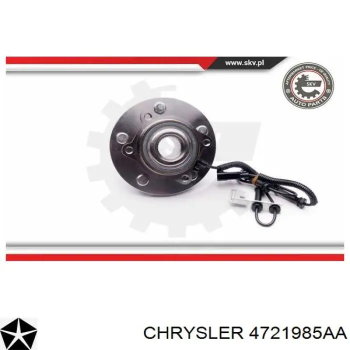 Маточина колеса передня Chrysler 4721985AA ціна, від 94.16 USD