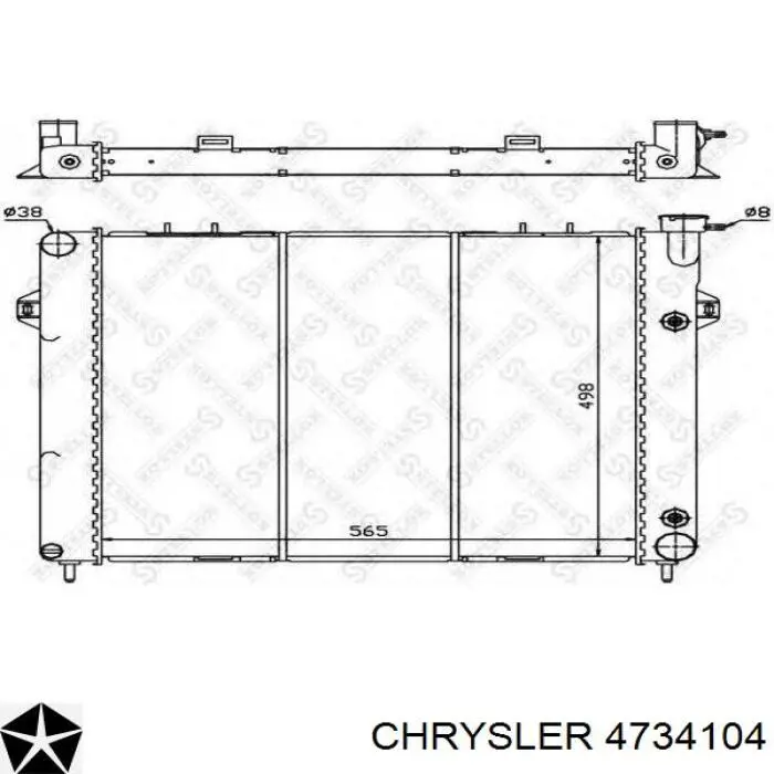 Радіатор основний Chrysler 4734104 ціна, від 135.20 USD