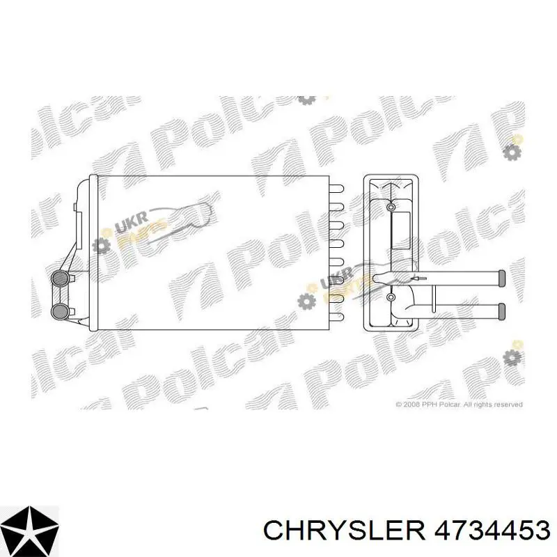 4734453 Chrysler радіатор пічки (обігрівача)