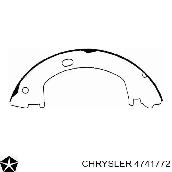 Купити 4741772 Chrysler Гальмівні колодки гальма стоянки