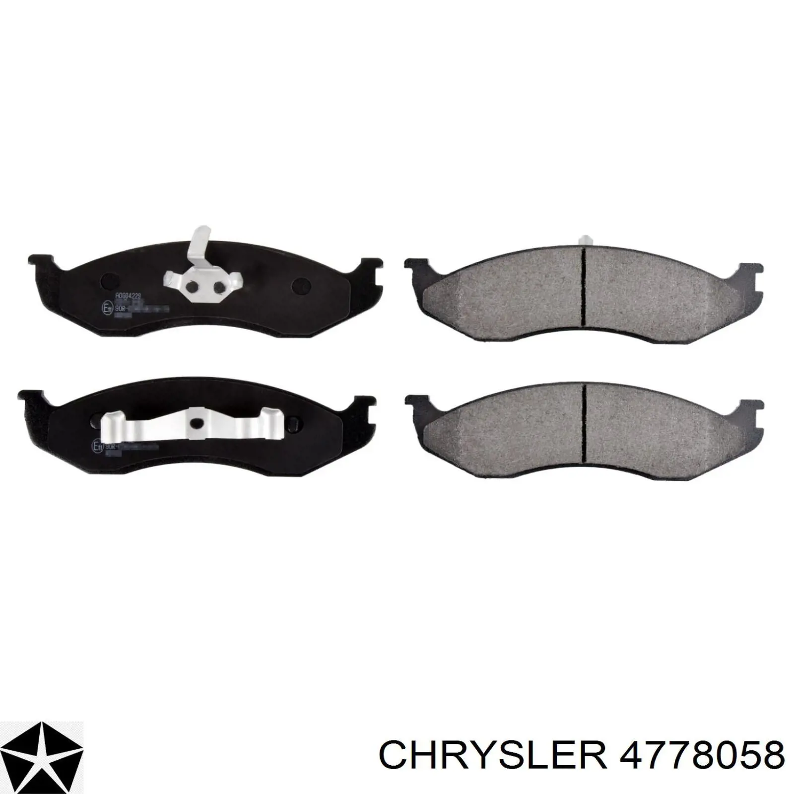 4778058 Chrysler Передні гальмівні колодки