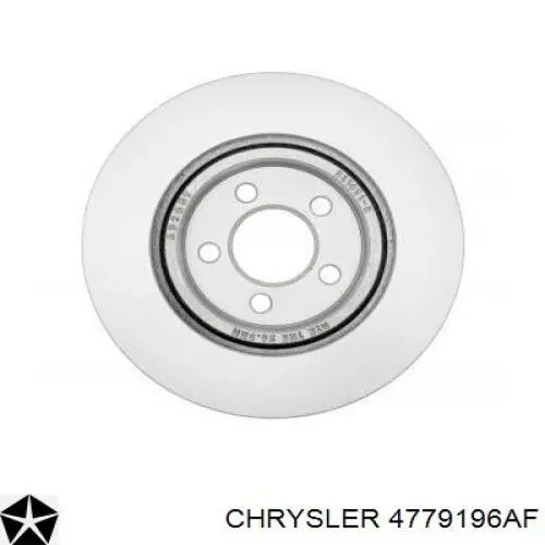 Диск переднього гальма Chrysler 4779196AF ціна, від 75.07 USD
