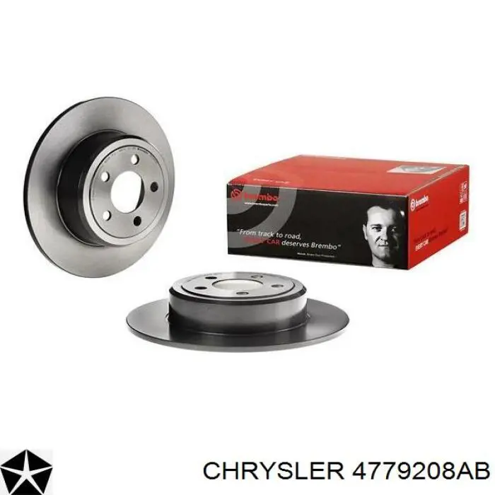 Диск переднього гальма Chrysler 4779208AB ціна, від 48.34 USD
