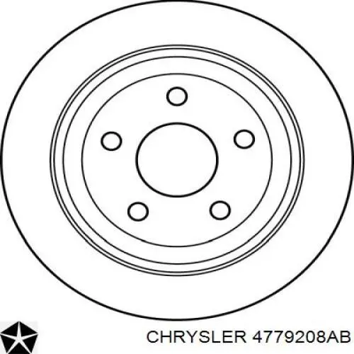 4779208AB Chrysler диск гальмівний передній