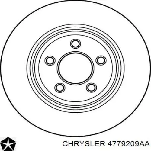 Гальмівні диски 4779209AA Chrysler