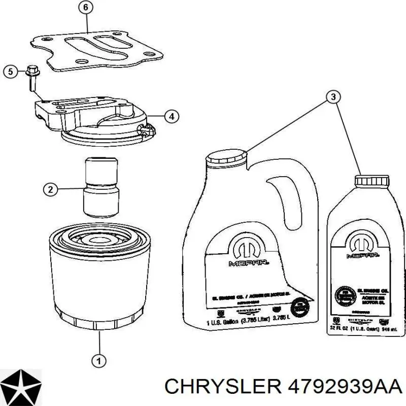  Chrysler 4792939AA ціна, від 10.21 USD