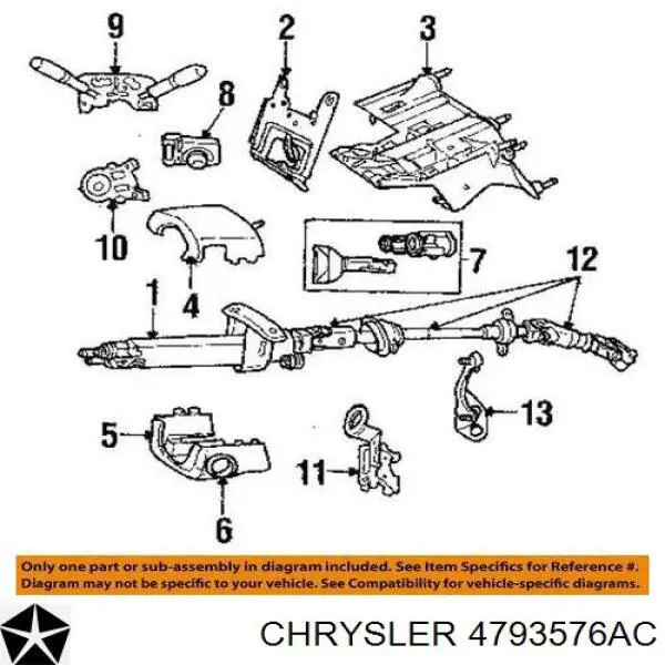 4793576AC Chrysler Контактна група замка