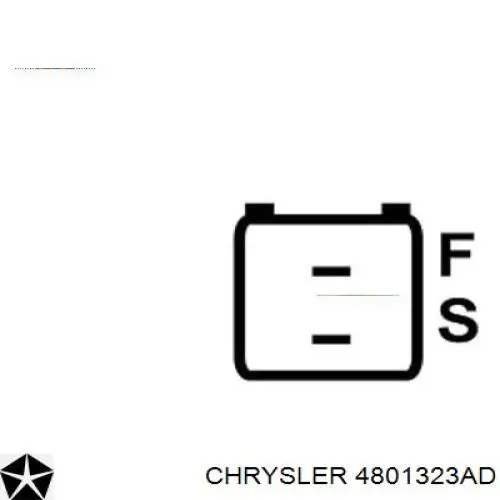 4801323AD Chrysler генератор