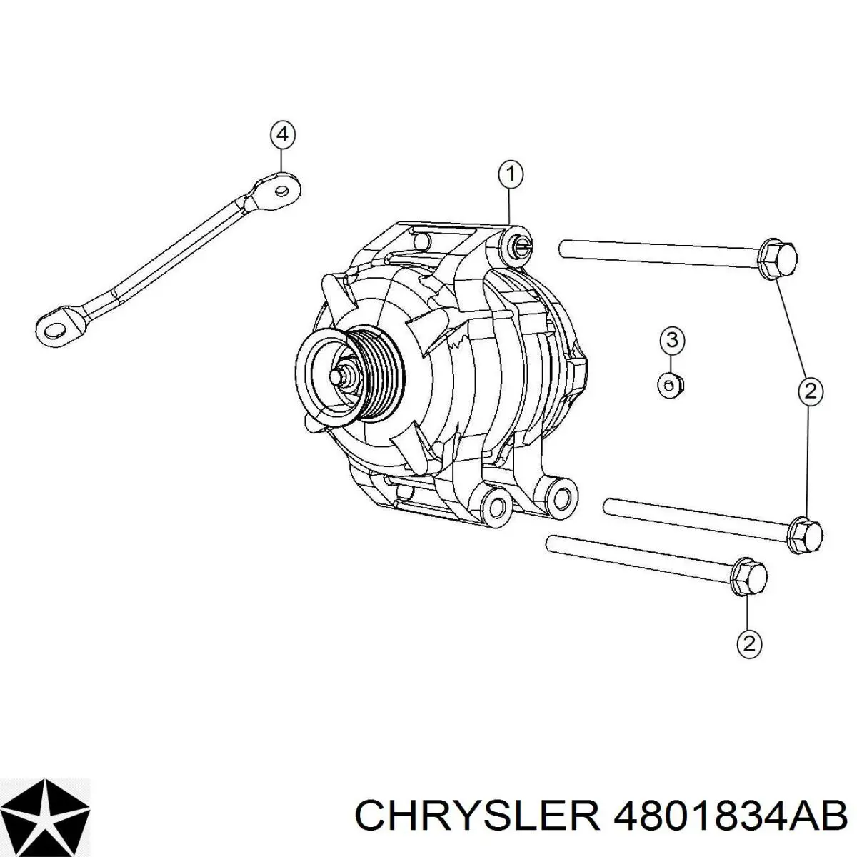 Купити R4801834AB Chrysler Генератор
