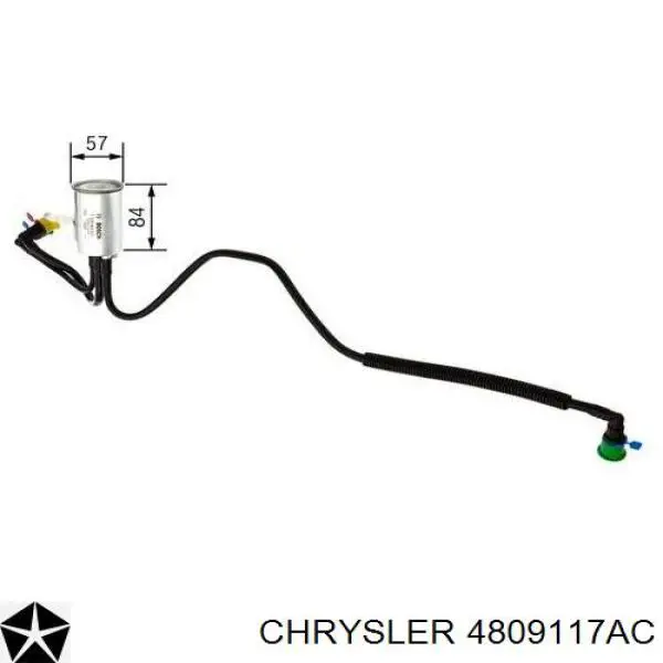 Фільтр тонкого очищення палива Chrysler 4809117AC ціна, від 19.13 USD