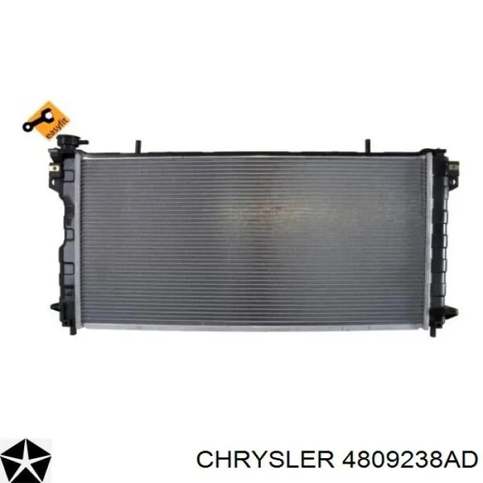 4809238AD Chrysler радіатор охолодження двигуна