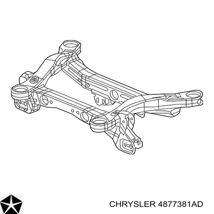 4877381AD Chrysler балка задньої підвіски, підрамник