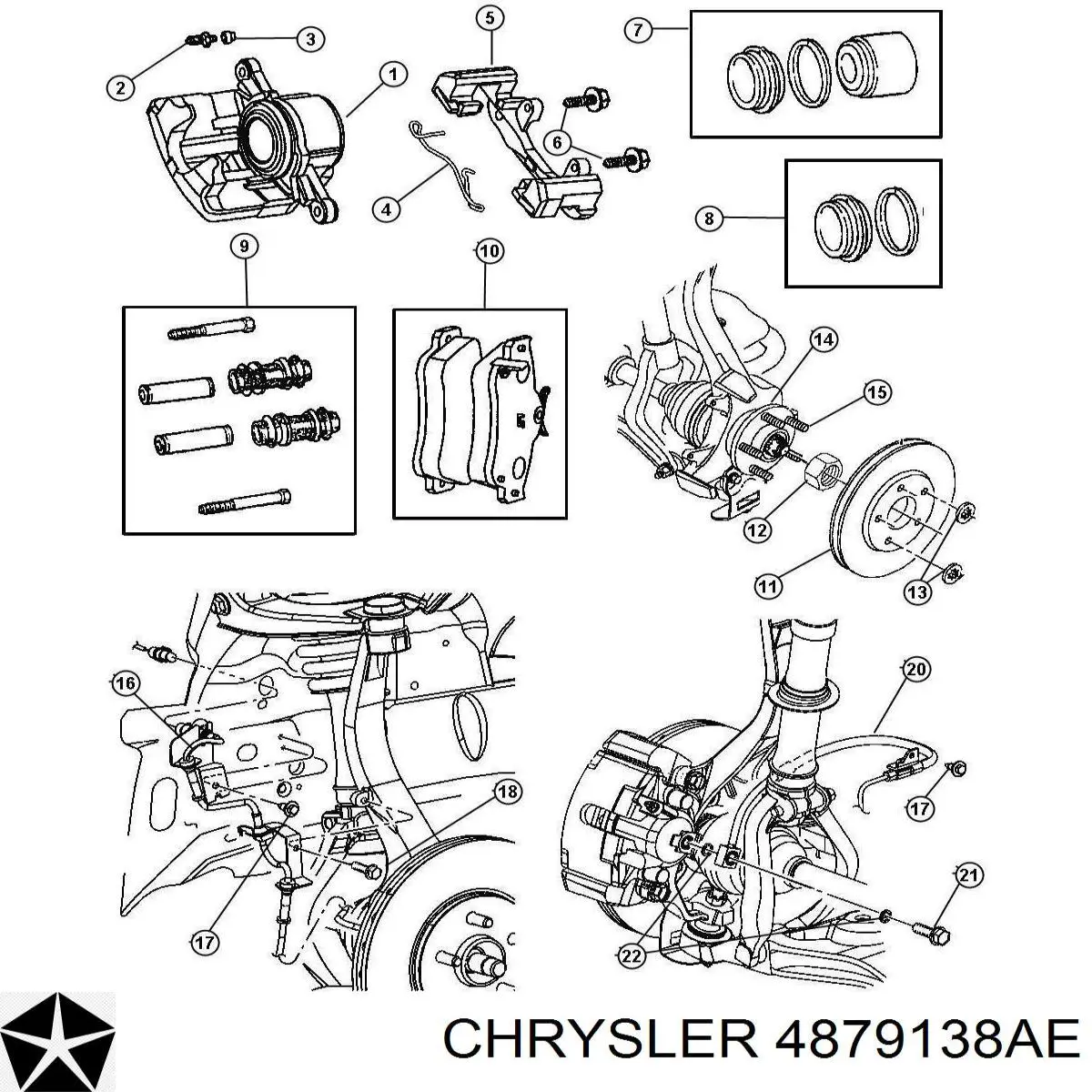 4879138AE Chrysler диск гальмівний передній
