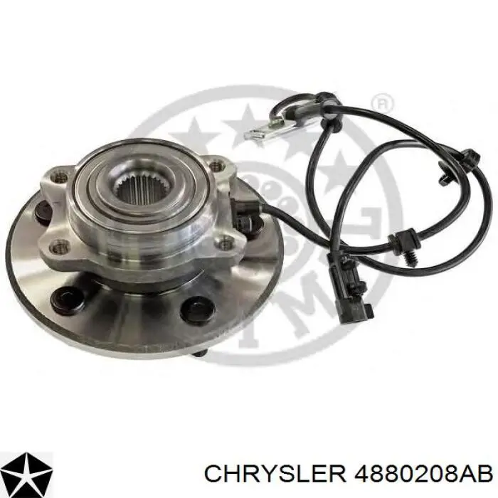 Маточина колеса передня Chrysler 4880208AB ціна, від 115.49 USD