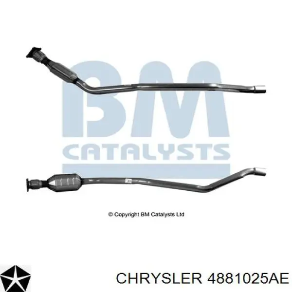 4881025AE Chrysler Каталітичний нейтралізатор відпрацьованих газів