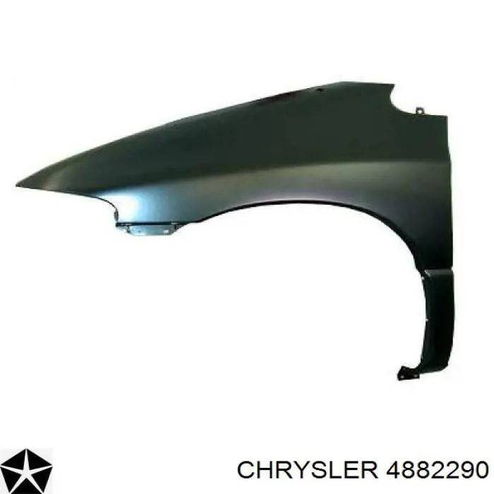 Крило переднє праве Chrysler 04882290AA ціна, від 38.23 USD