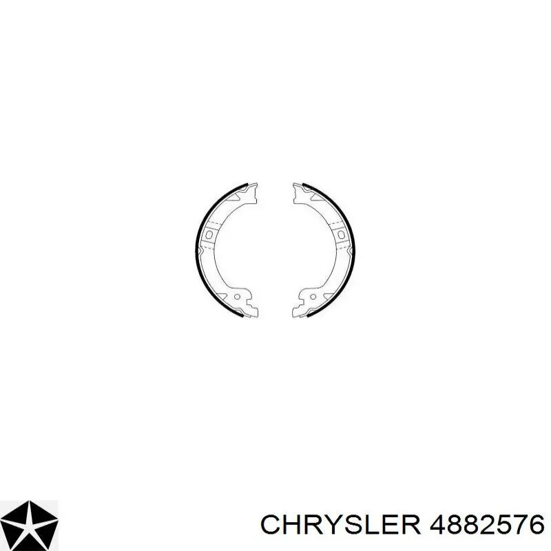Купити 4882576 Chrysler Гальмівні колодки гальма стоянки