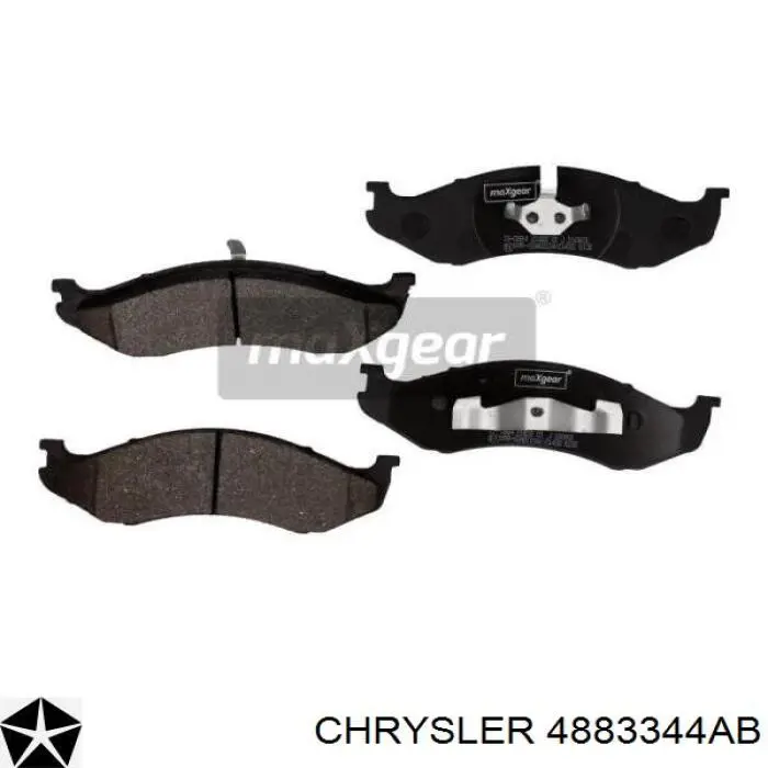 Гальмівні колодки Chrysler 4883344AB ціна, від 20.43 USD
